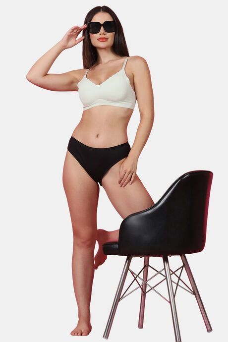 PrettyCat Sexy Women Lightly Padded Soft Bralette Bra - Light Green — image 4